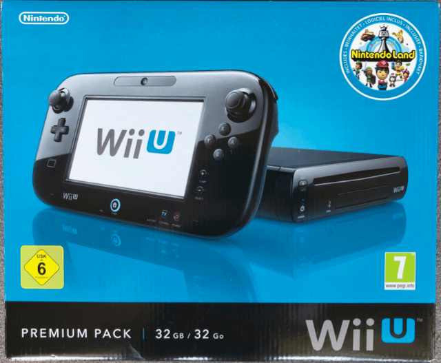 Wii U Console White 32GB box art for Wii U